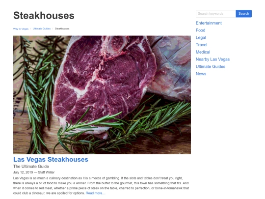 ultimate-guide/steakhouse screenshot
