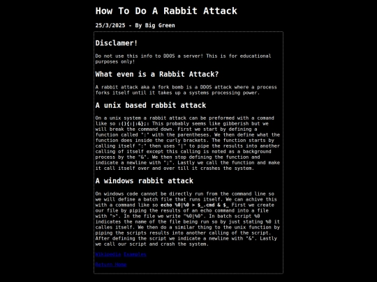 Articles/rabbit_attack screenshot
