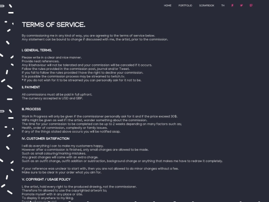 ToS screenshot
