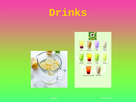 drinks screenshot