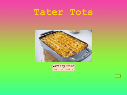 tatertots screenshot