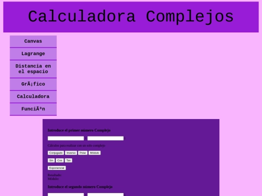 Calculadora screenshot