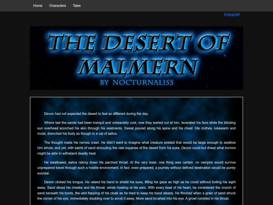 tales/the_desert_of_Malmern screenshot