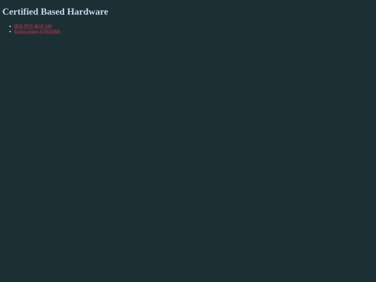 certifiedbased/hardware screenshot
