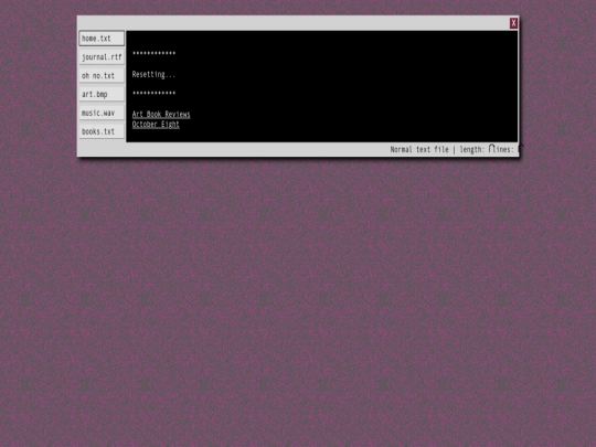 index screenshot