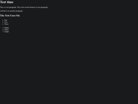 test screenshot
