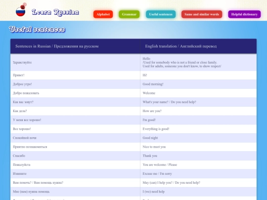 sentences screenshot