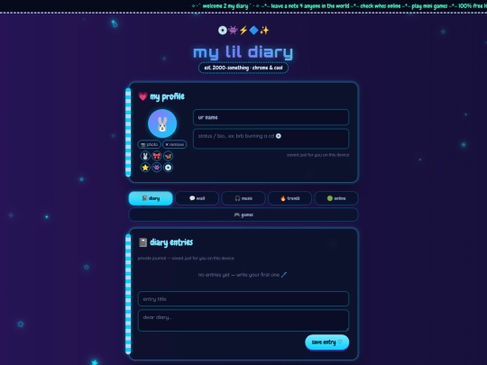 Y2kpinkdiary1 screenshot
