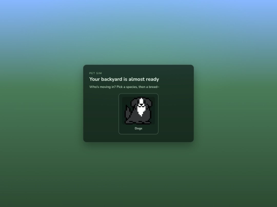 petsim screenshot