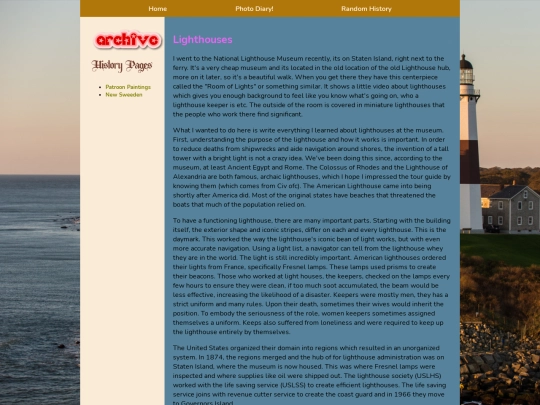 Lighthouses screenshot