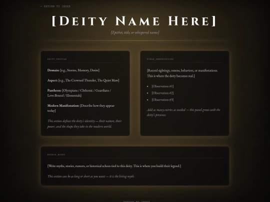 deity-template screenshot