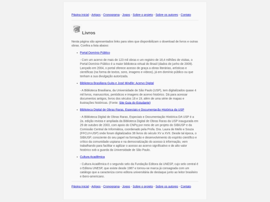livros screenshot