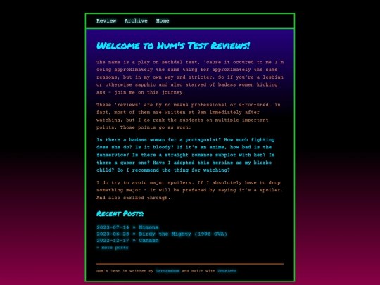 blog screenshot