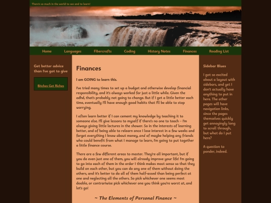 finances screenshot