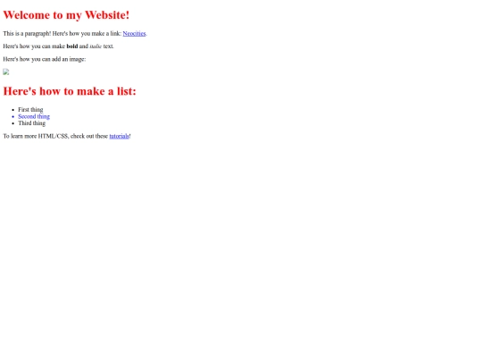 test screenshot