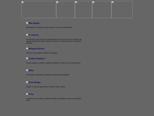 pages/sides/services screenshot