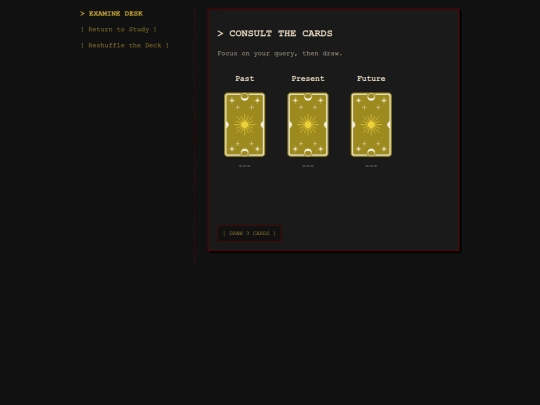 tarot screenshot