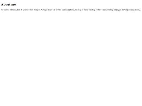 aboutme screenshot