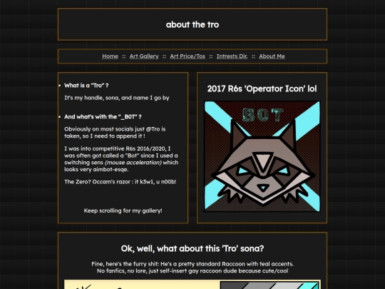 aboutpage screenshot