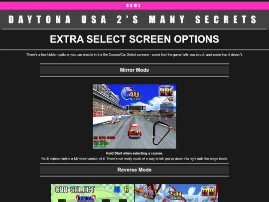 gamecenter/daytona2/daytonasecrets screenshot