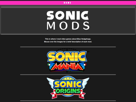 sonicZone/sonicmods screenshot