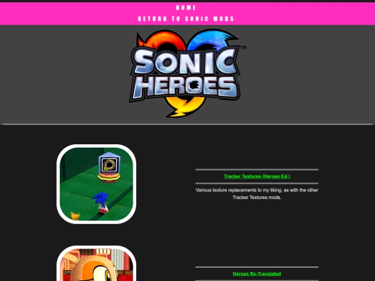 sonicZone/sonicmods/sonicheroes screenshot
