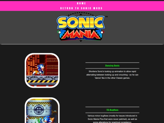 sonicZone/sonicmods/sonicmania screenshot