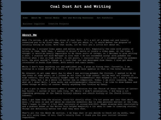 about-me screenshot