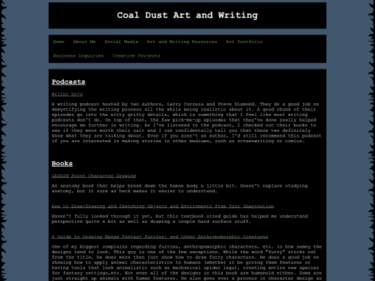 art-and-writing-resources screenshot