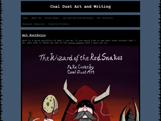 art-portfolio screenshot