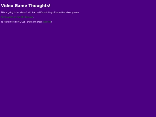 videogamethought screenshot