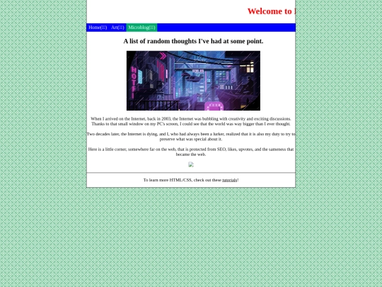 Microblog screenshot
