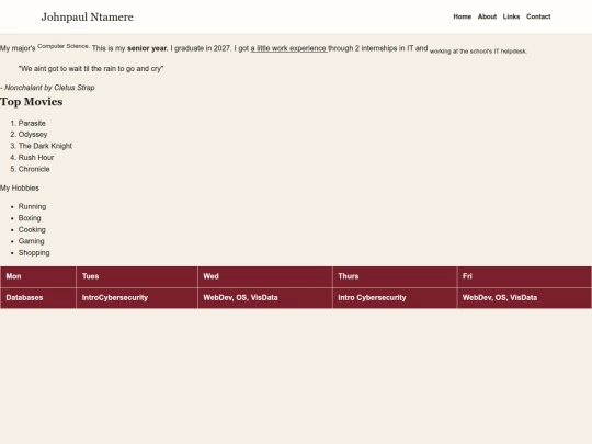 pages/aboutme screenshot