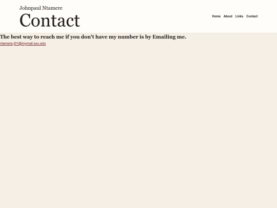 pages/contact screenshot