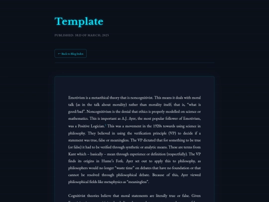 blog/template screenshot