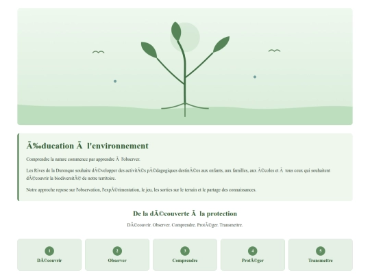 pages/education screenshot