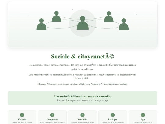 pages/sociale screenshot