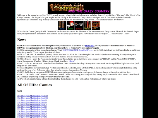 dave/davecomic-index screenshot