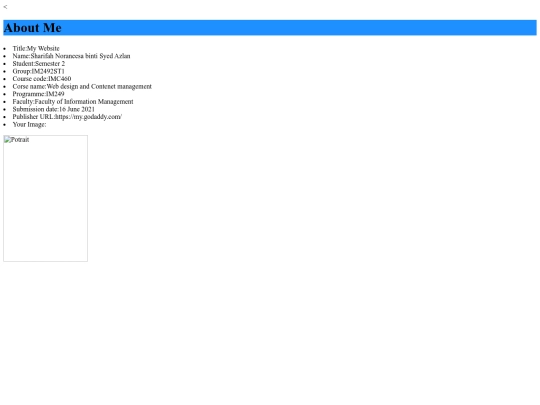 aboutme screenshot