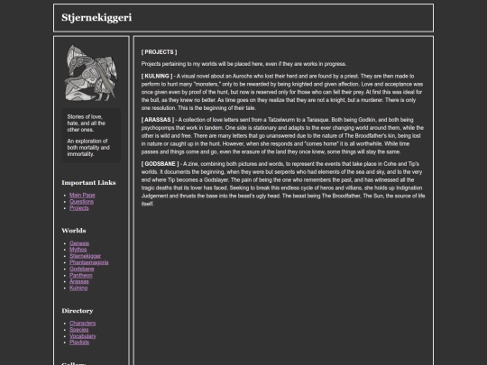 projects screenshot