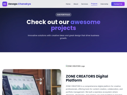 DevopsChanakya/projects screenshot