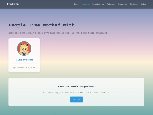 clients screenshot