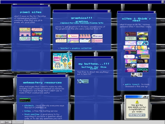 links screenshot