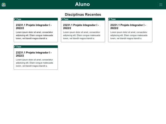homeAluno screenshot