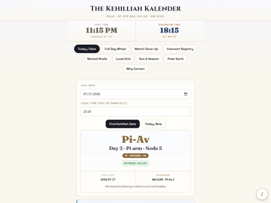 Avkehilliah-kalender screenshot