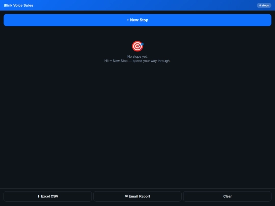 BlinkVoice_Sales_Log screenshot