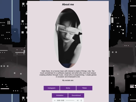 aboutme screenshot