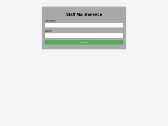 Faculty screenshot