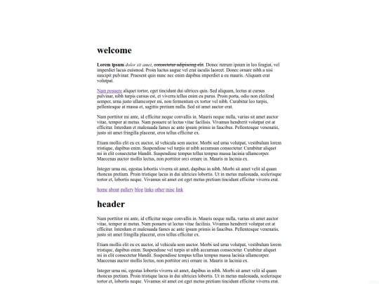 links screenshot