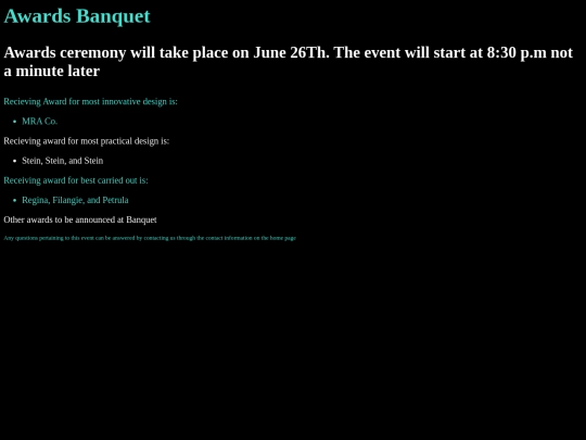 award screenshot